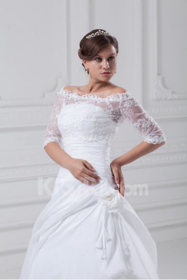 Taffeta Strapless Ball Gown