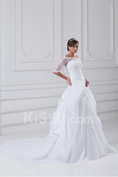 Taffeta Strapless Ball Gown