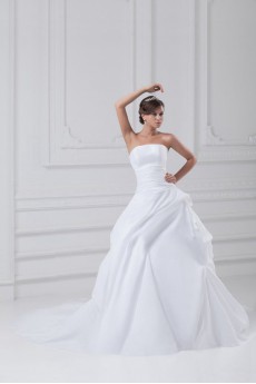 Taffeta Strapless Ball Gown