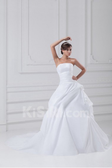 Taffeta Strapless Ball Gown