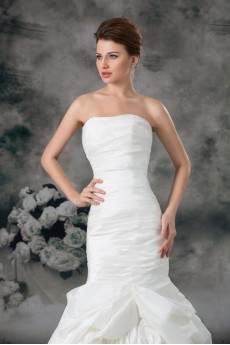 Taffeta Strapless Mermaid Gown