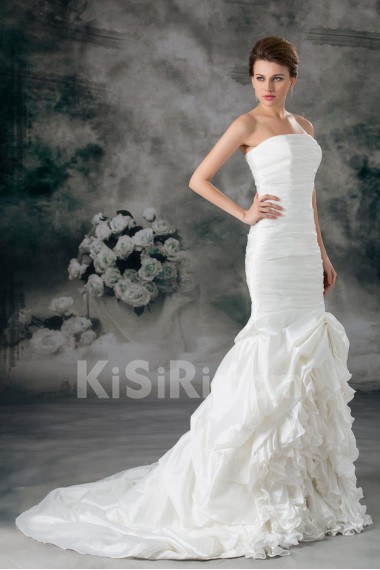 Taffeta Strapless Mermaid Gown