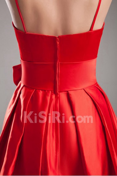 Satin Knee Length Dress