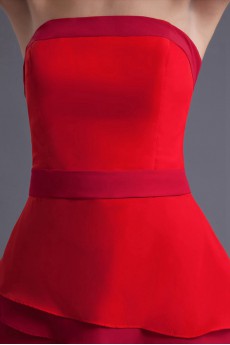 Chiffon Strapless Sheath Dress