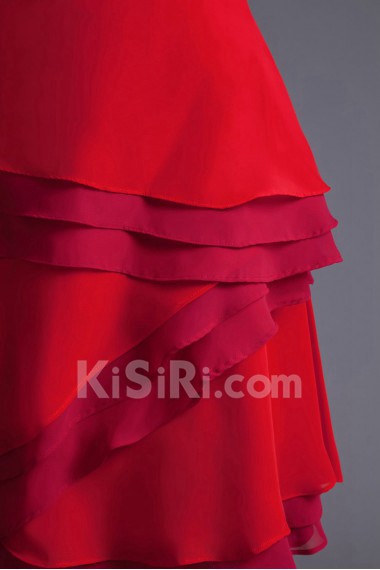 Chiffon Strapless Sheath Dress