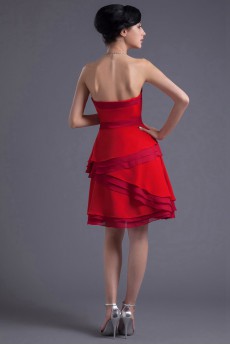 Chiffon Strapless Sheath Dress