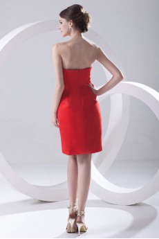 Satin Strapless Sheath Dress