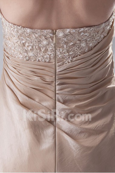 Taffeta Strapless Short Dress