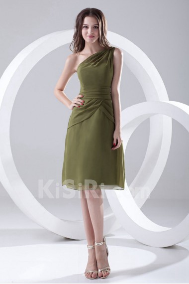 Chiffon Asymmetrical Short Dress