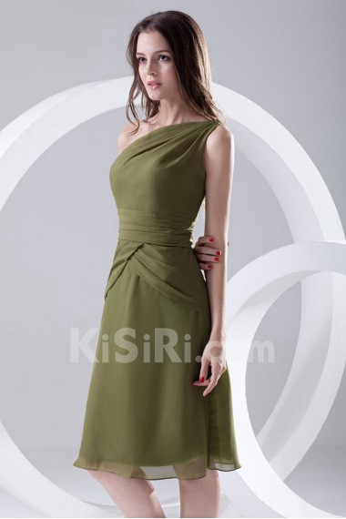 Chiffon Asymmetrical Short Dress