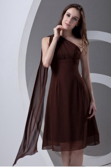 Chiffon Asymmetrical A Line Dress