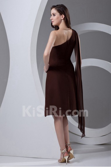 Chiffon Asymmetrical A Line Dress