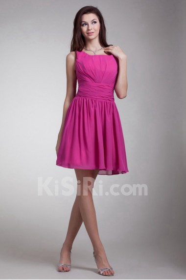 Chiffon Square Short Dress