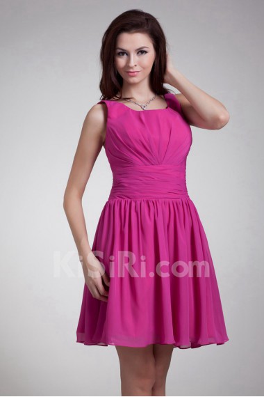 Chiffon Square Short Dress