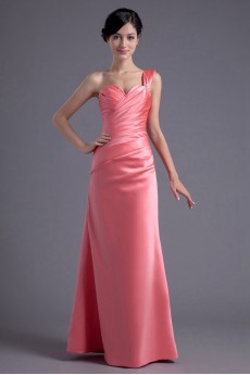 Satin Sweetheart Column Dress