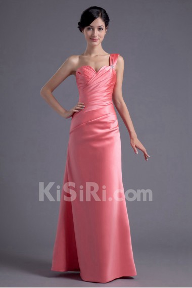 Satin Sweetheart Column Dress