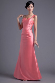 Satin Sweetheart Column Dress