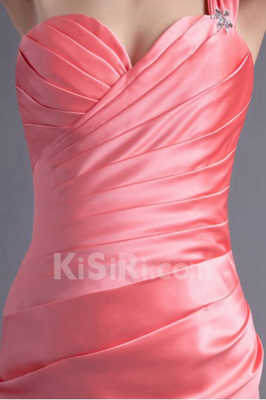 Satin Sweetheart Column Dress