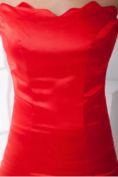 Satin Sweetheart Sheath Dress