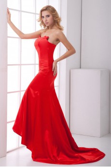 Satin Sweetheart Sheath Dress