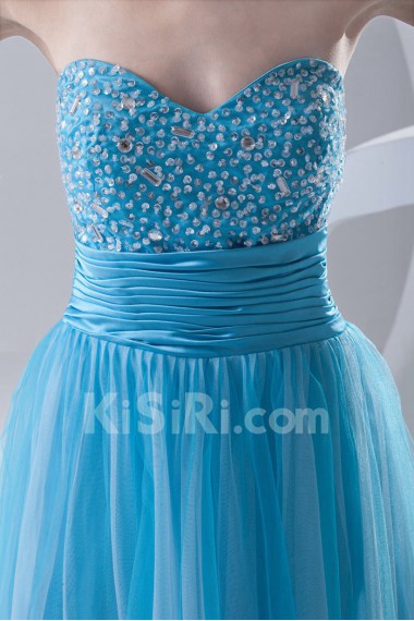 Chiffon and Net Sweetheart Dress