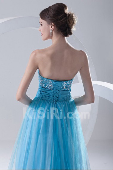 Chiffon and Net Sweetheart Dress