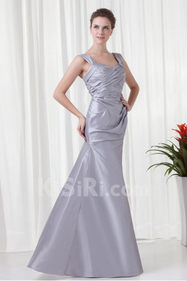 Taffeta Sweetheart A Line Dress with Crisscross Ruched and Jacket