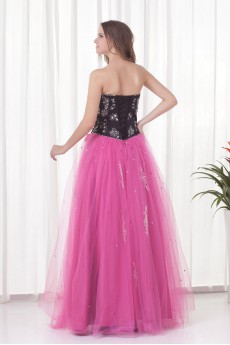 Satin and Net Sweetheart Ball Gown with Embroidered and Jacket