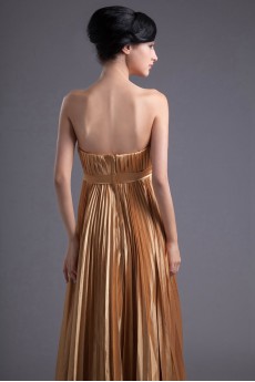 Satin Strapless Empire Dress