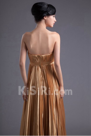 Satin Strapless Empire Dress