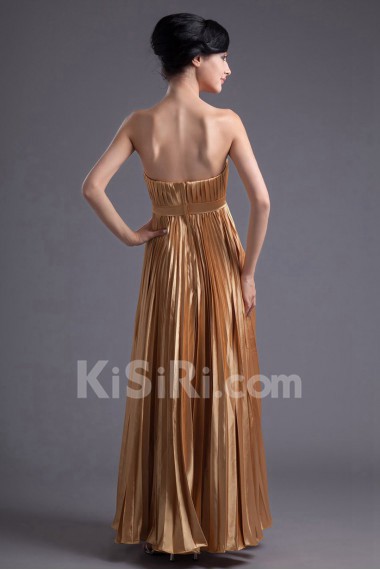 Satin Strapless Empire Dress