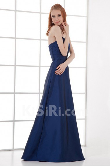 Taffeta Sweetheart A Line Dress with Sash