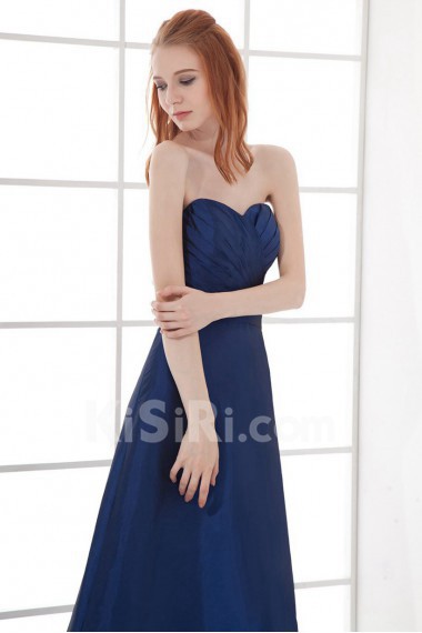 Taffeta Sweetheart A Line Dress with Sash