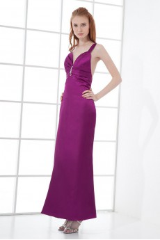 Satin Sweetheart Sheath Dress with Sequins