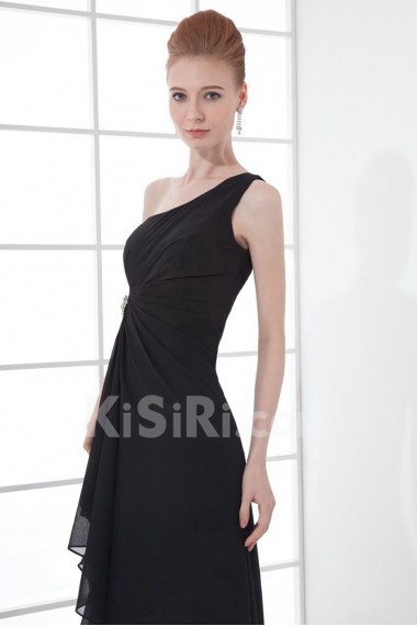 Chiffon Asymmetrical Sheath Dress