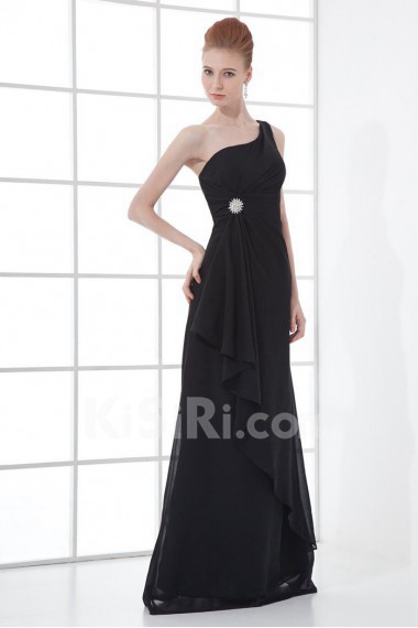 Chiffon Asymmetrical Sheath Dress