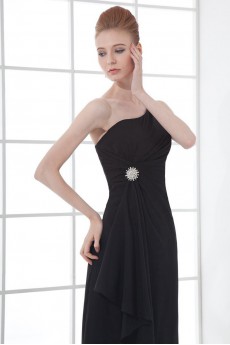 Chiffon Asymmetrical Sheath Dress