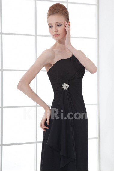 Chiffon Asymmetrical Sheath Dress