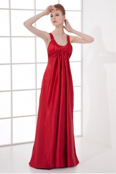 Satin Scoop Column Dress