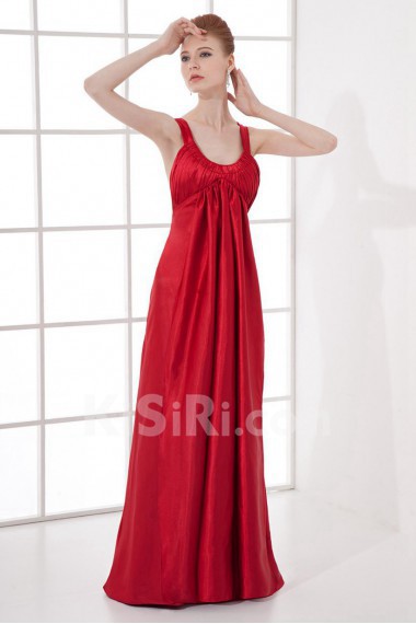 Satin Scoop Column Dress