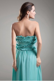 Chiffon Strapless Column Dress