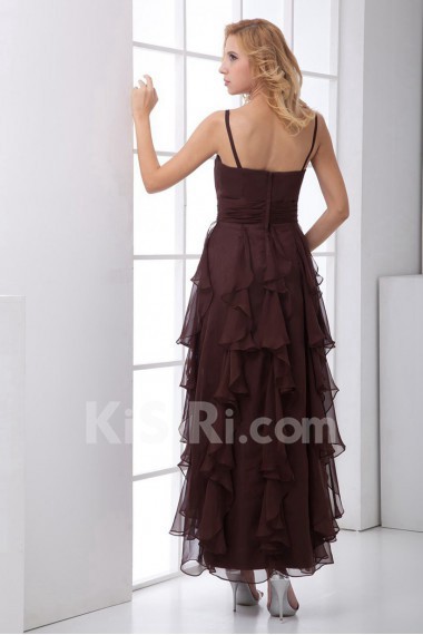 Chiffon Sheath Ankle-Length Dress