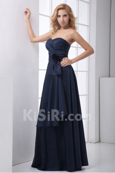 Taffeta Sweetheart Dress with Sash