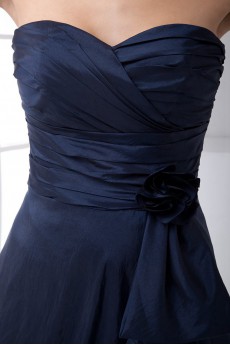 Taffeta Sweetheart Dress with Sash