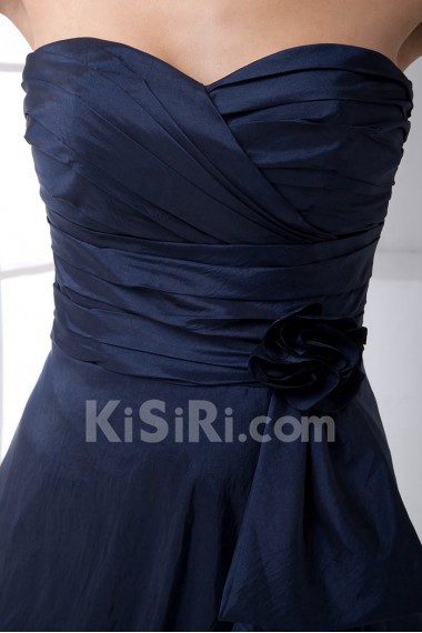 Taffeta Sweetheart Dress with Sash