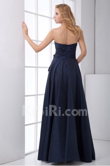 Taffeta Sweetheart Dress with Sash