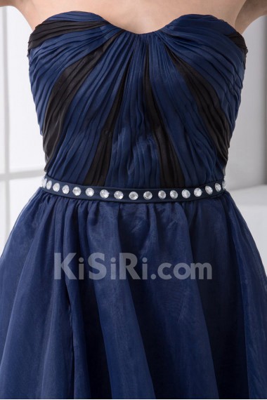 Chiffon Sweetheart Column Ankle-Length Dress with Sequins