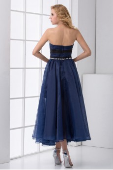 Chiffon Sweetheart Column Ankle-Length Dress with Sequins