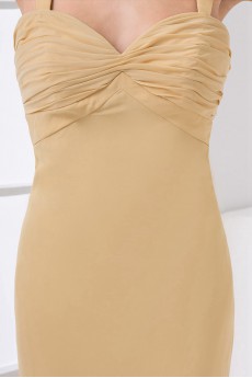 Chiffon Sweetheart Column Dress