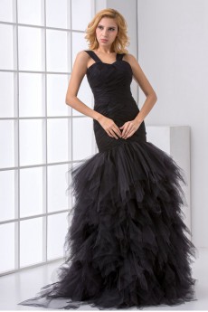 Net Sweetheart Sheath Dress with Crisscross Ruched Bodice